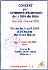 Affiche du concert